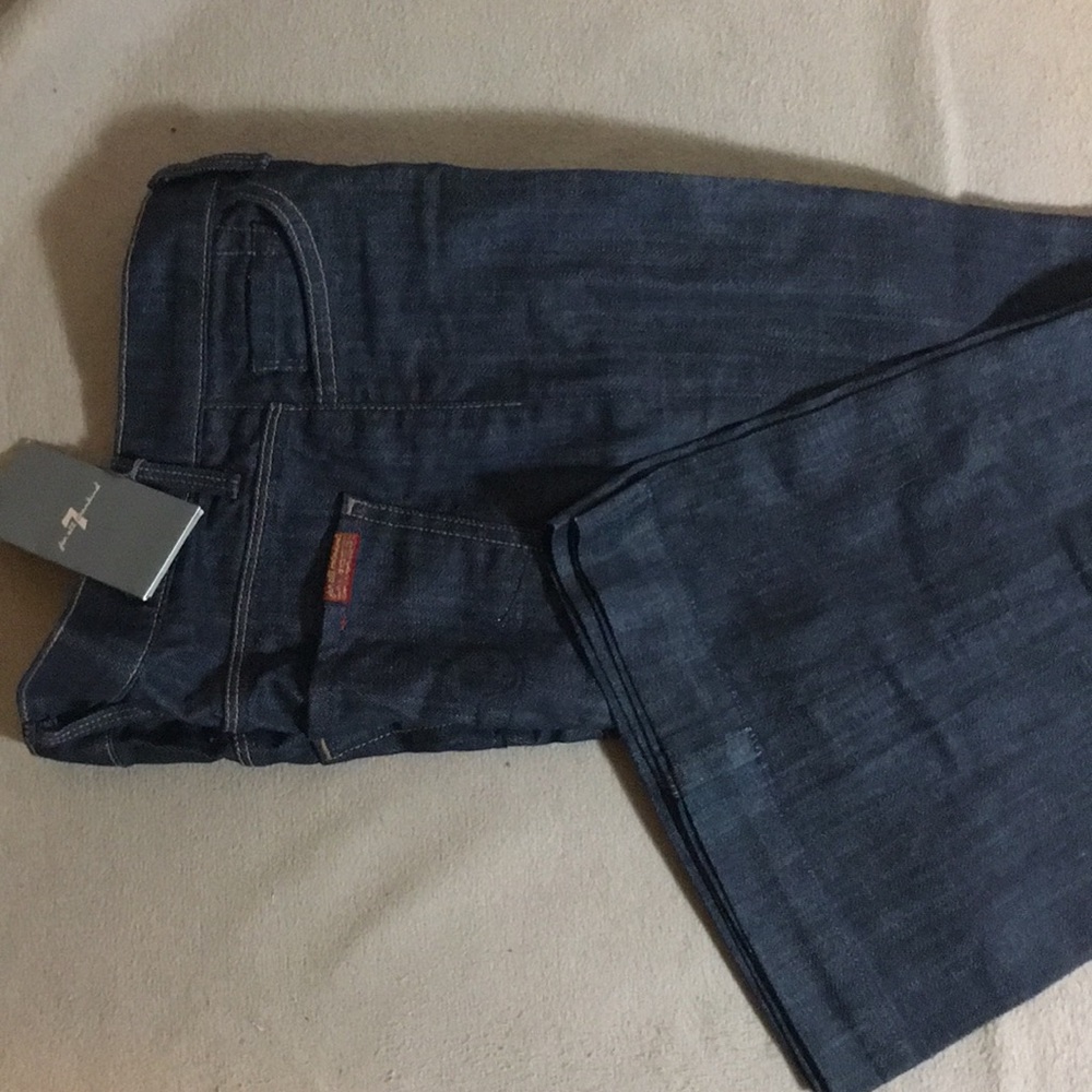 NWT 7 for All Mankind Ginger Flared Jeans Sz 27